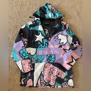 Reason Clothing Brand Windbreaker Hoodie Spellout Pullover Love Money $ M